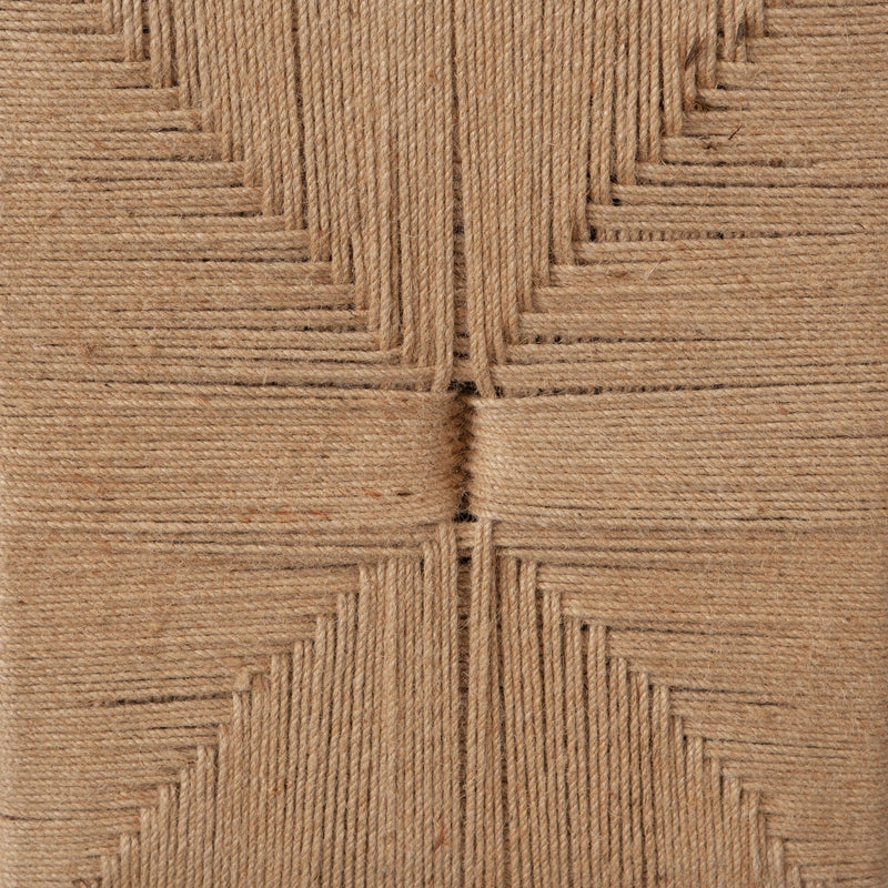 Woven Natural Jute Accent Bench-zoom-