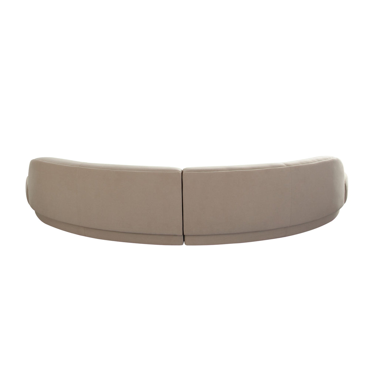 Zelda Curved Velvet Modular Sofa – view 22 – Lusso Furniture Miami