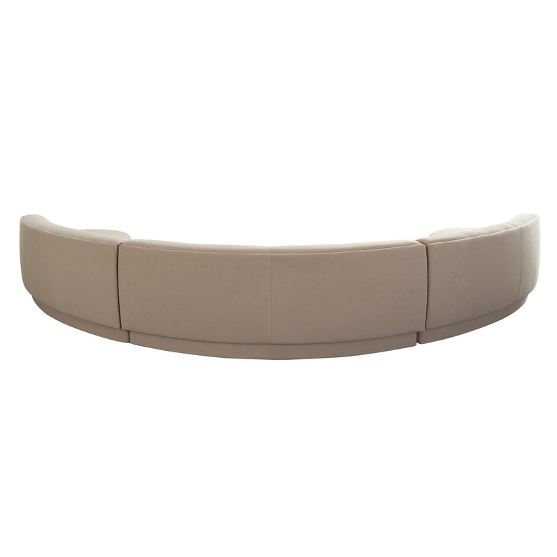 Zelda Curved Velvet Modular Sofa-zoom-