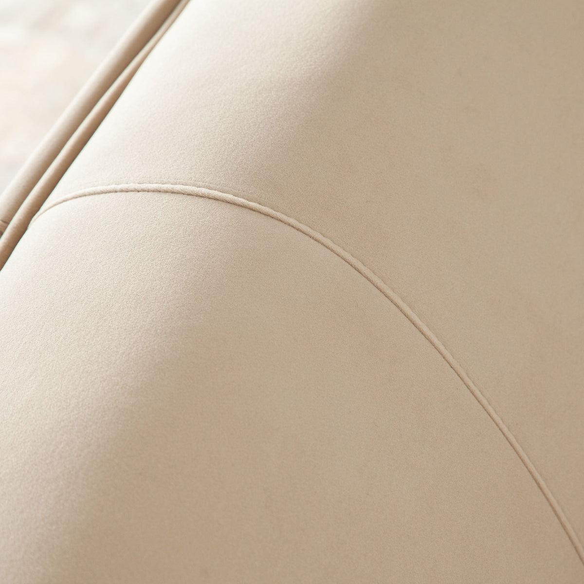 Zelda Curved Armless Velvet Sofa – close-up – Lusso Furniture Miami