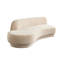 Zelda Curved Velvet Modular Sofa – close-up – Lusso Furniture Miami