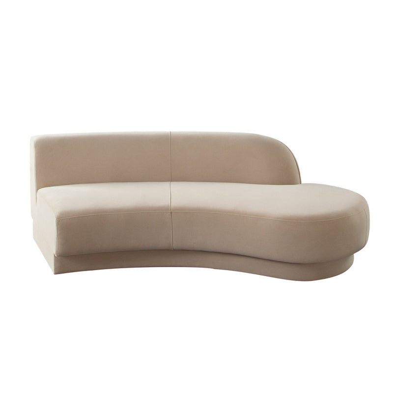 Zelda Curved Velvet Modular Sofa-zoom-