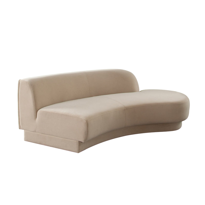 Zelda Curved Velvet Modular Sofa-zoom-
