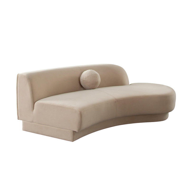 Zelda Curved Velvet Modular Sofa-zoom-