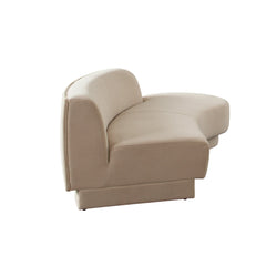 Zelda Curved Velvet Modular Sofa – view 13 – Lusso Furniture Miami