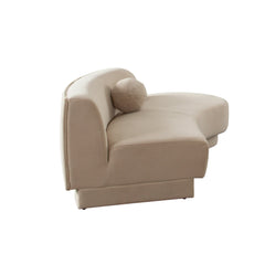Zelda Curved Velvet Modular Sofa – view 14 – Lusso Furniture Miami