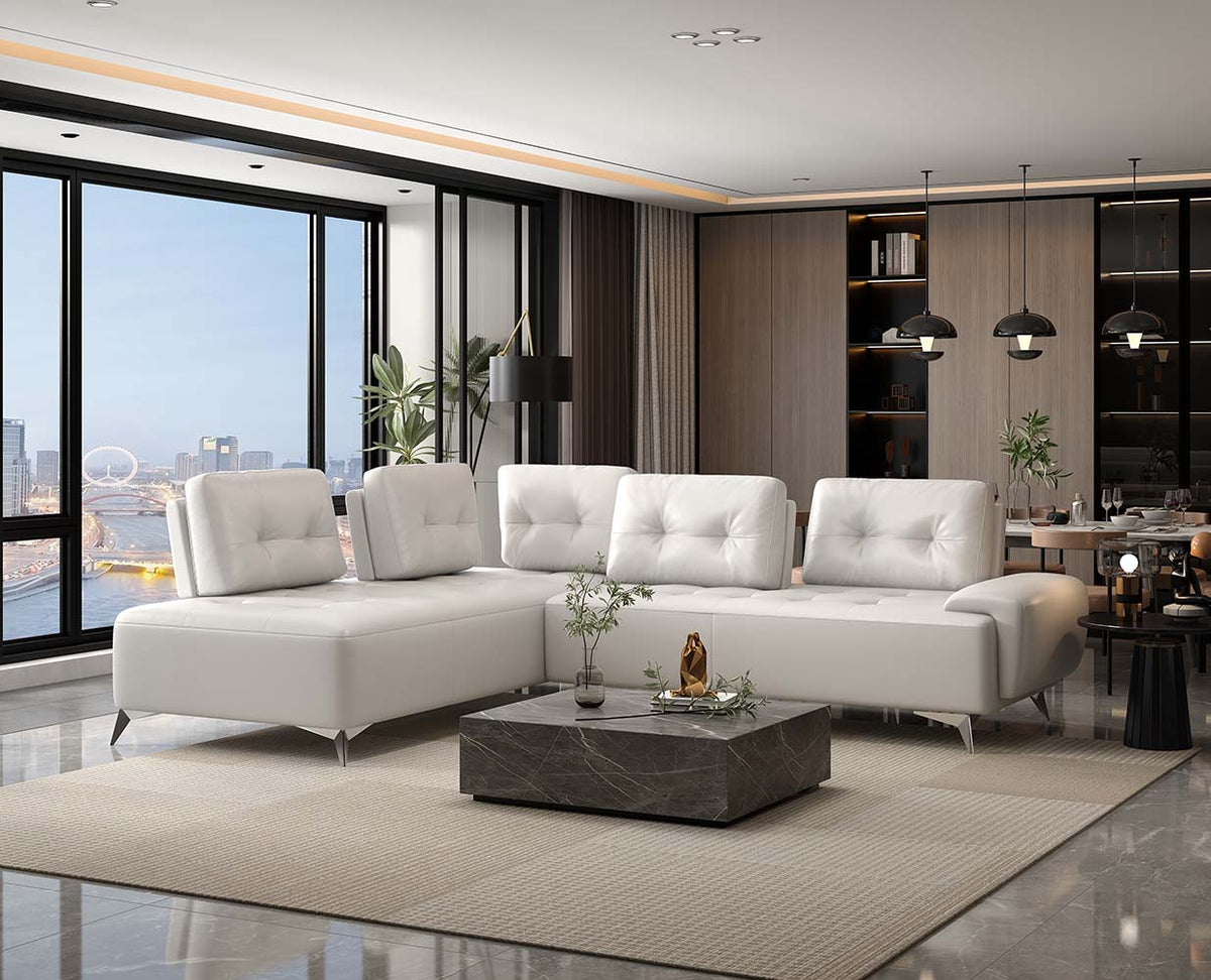 ACME Turano Sectional Sofa – front view – Lusso Furniture Miami