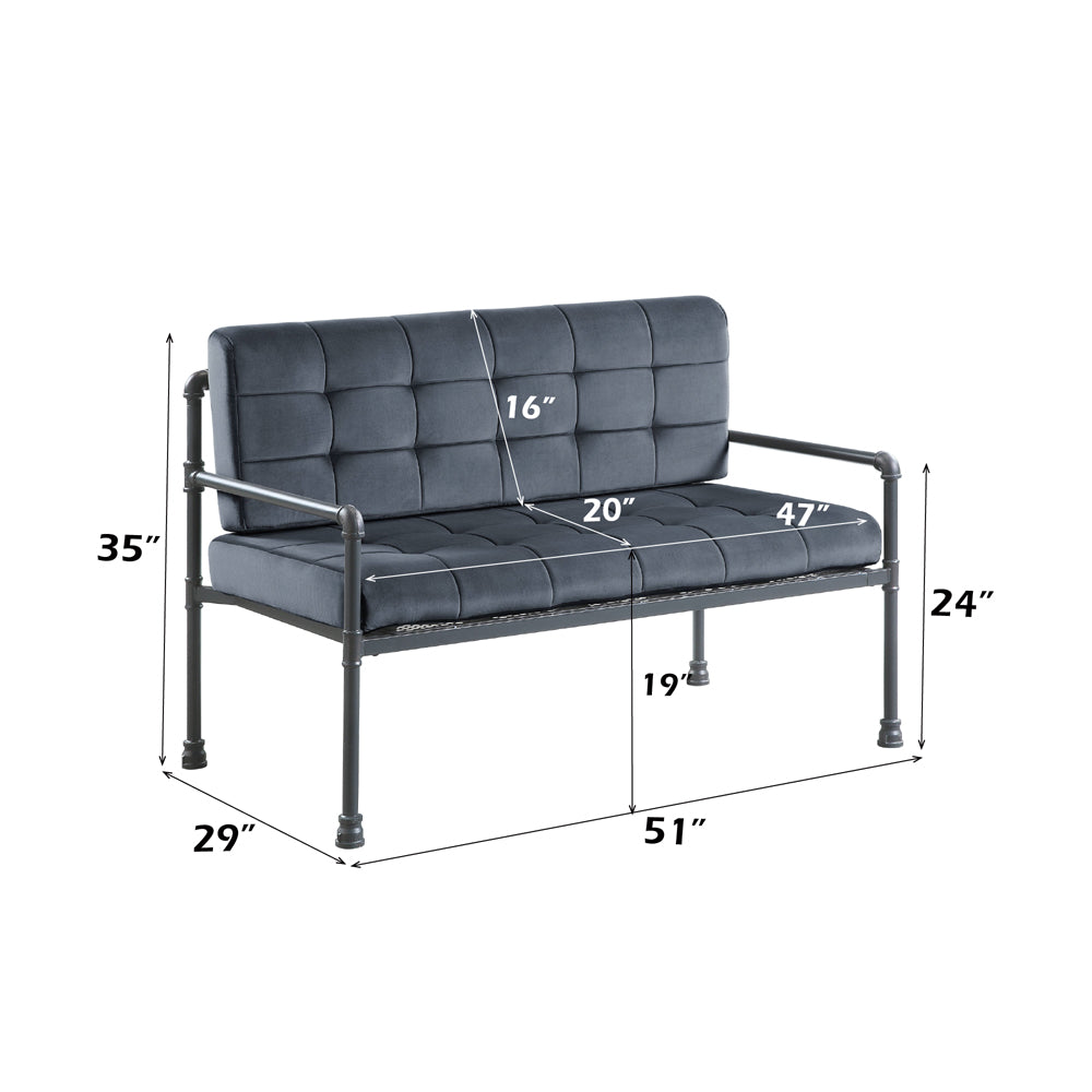 ACME Brantley Loveseat – top view – Lusso Furniture Miami