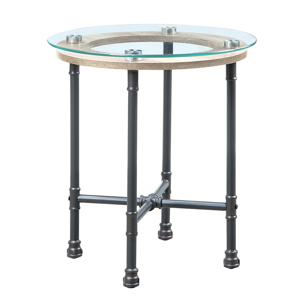 ACME Brantley End Table – angle view – Lusso Furniture Miami