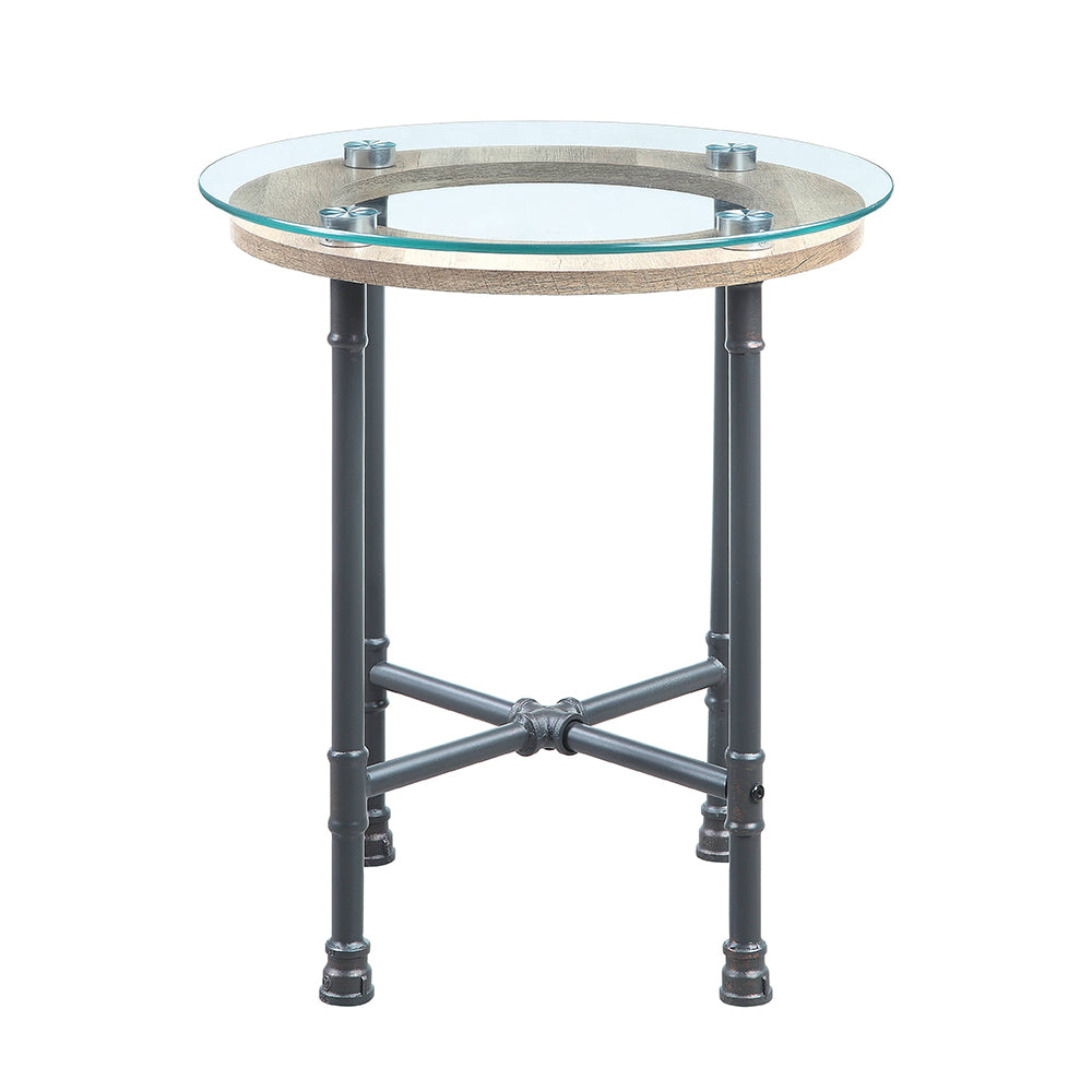 ACME Brantley End Table – side view – Lusso Furniture Miami