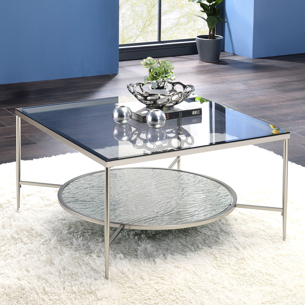 ACME Adelrik Coffee Table – front view – Lusso Furniture Miami