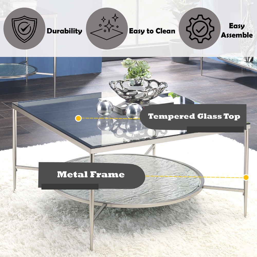 ACME Adelrik Coffee Table – close-up – Lusso Furniture Miami