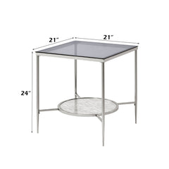 ACME Adelrik End Table – back view – Lusso Furniture Miami