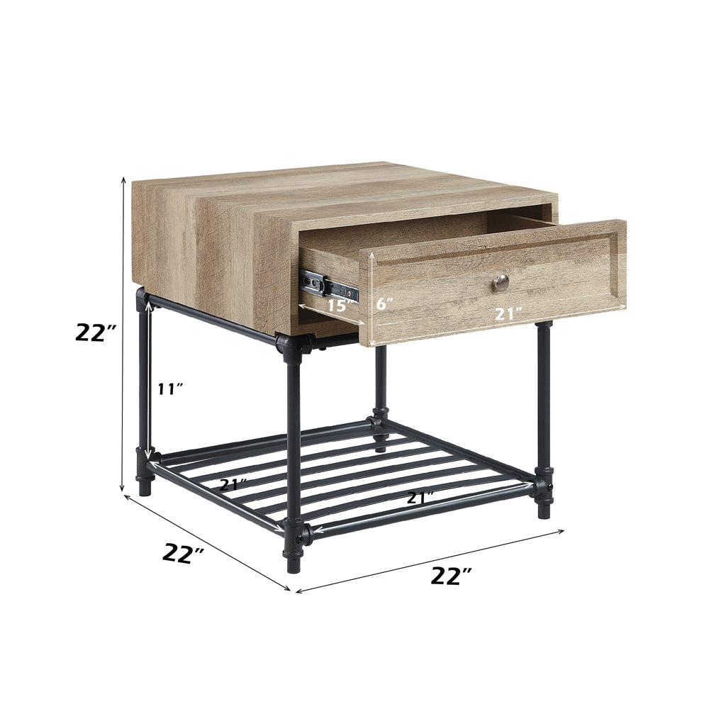 ACME Brantley II End Table – back view – Lusso Furniture Miami