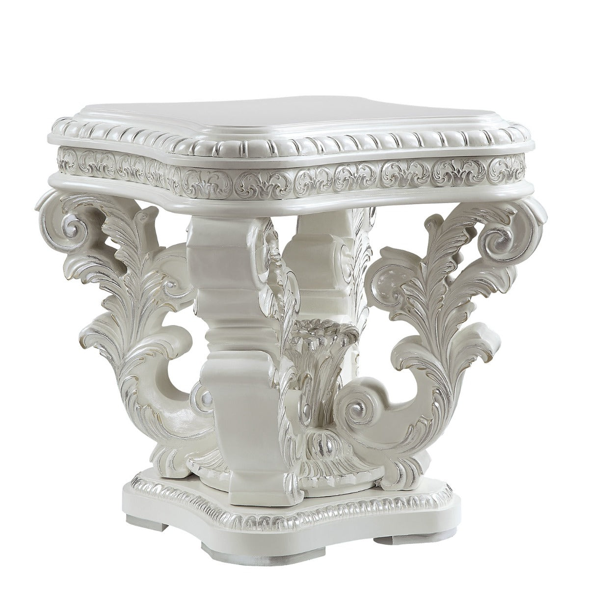 ACME Vanaheim End Table – angle view – Lusso Furniture Miami