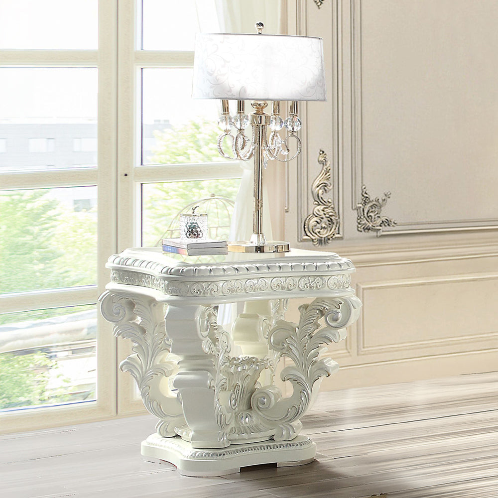 ACME Vanaheim End Table – front view – Lusso Furniture Miami