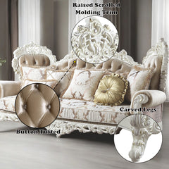 ACME Vanaheim Sofa – close-up – Lusso Furniture Miami