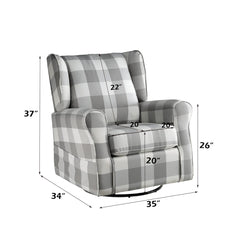 ACME Patli Swivel Glider Chair – top view – Lusso Furniture Miami