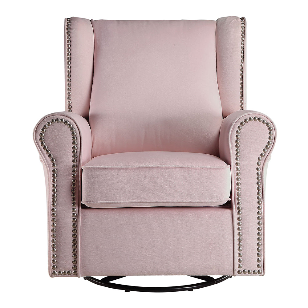 ACME Tamaki Swivel Chair with Glider – side view – Lusso Furniture Miami