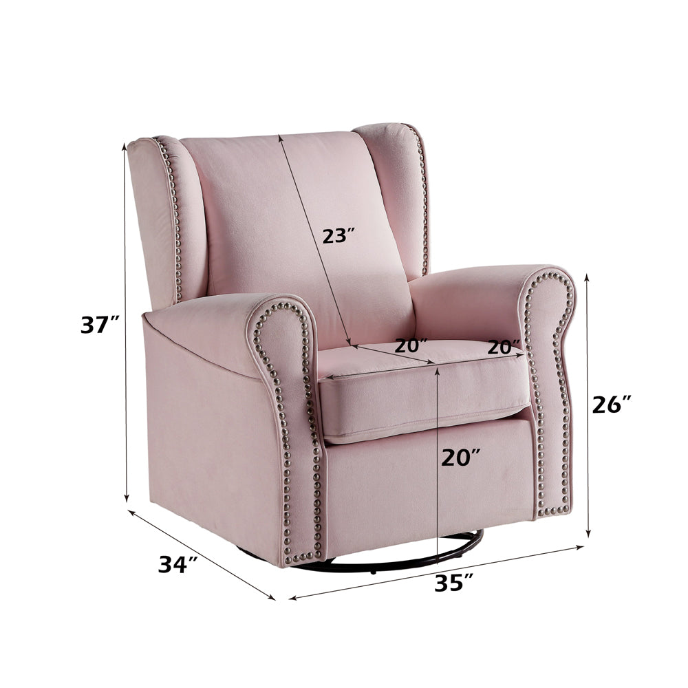 ACME Tamaki Swivel Chair with Glider – alternate view – Lusso Furniture Miami