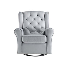 ACME Zeger Swivel Glider Chair – side view – Lusso Furniture Miami
