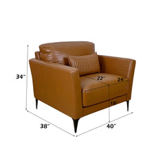 ACME Tussio Chair – side view – Lusso Furniture Miami