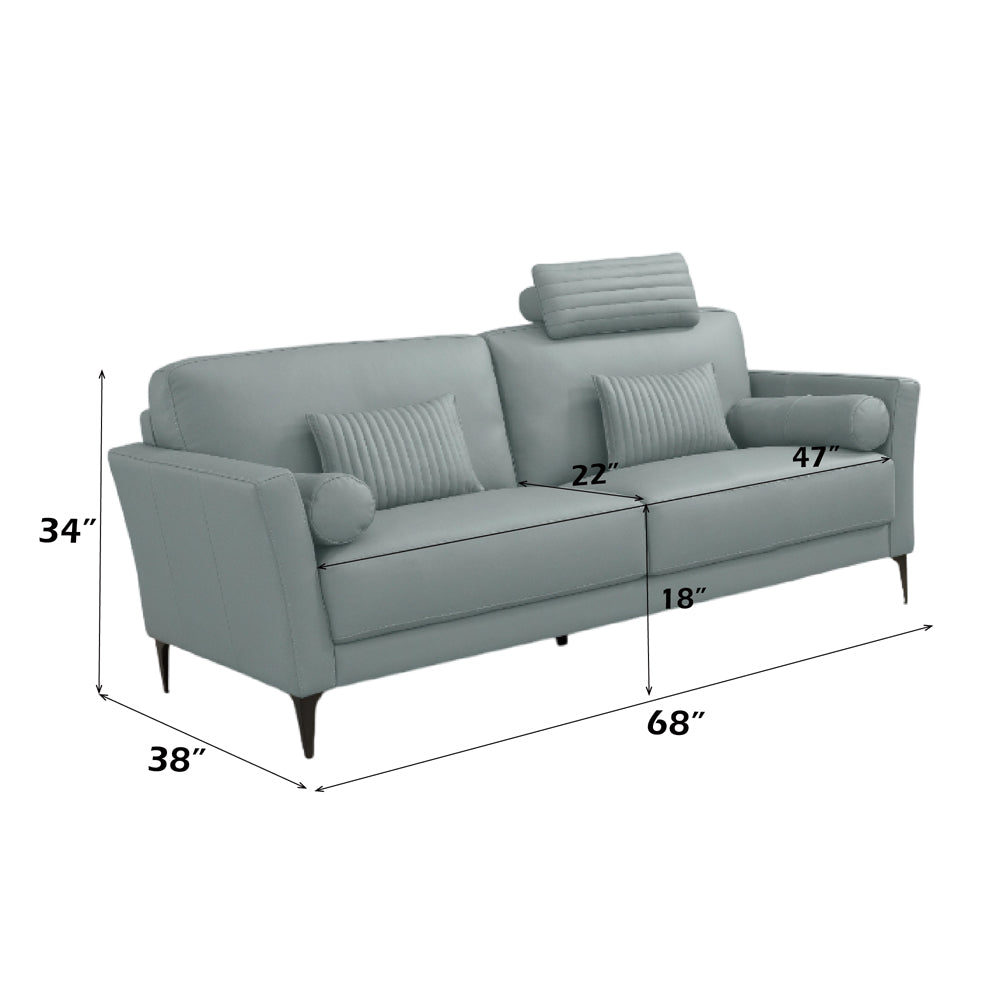 ACME Tussio Loveseat – back view – Lusso Furniture Miami