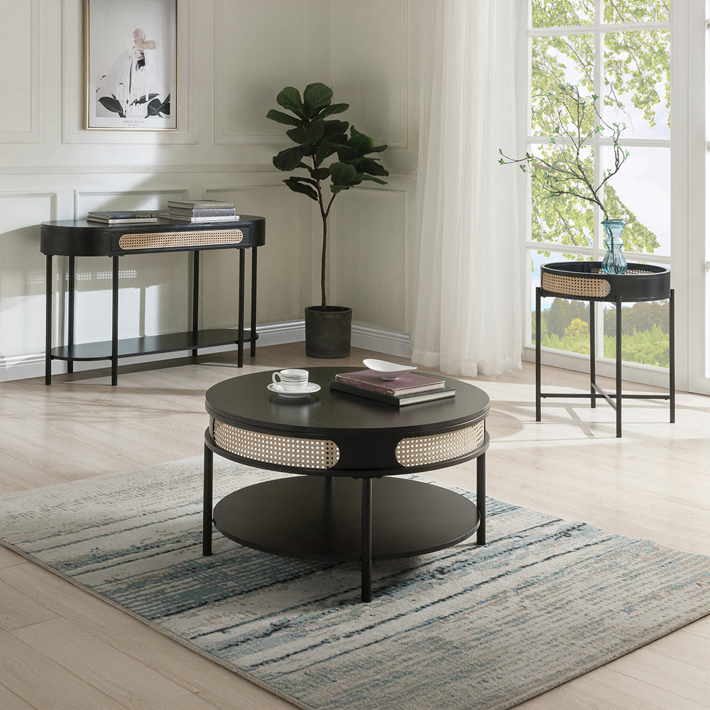 ACME Colson Sofa Table – back view – Lusso Furniture Miami