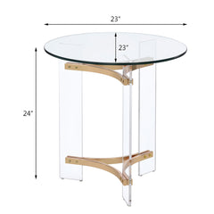 ACME Sosi End Table – side view – Lusso Furniture Miami