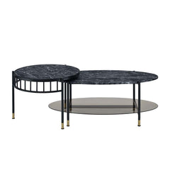 ACME Silas Nesting Coffee Table Set – angle view – Lusso Furniture Miami