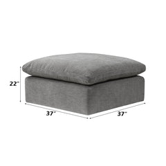 ACME Naveen Modular Ottoman – side view – Lusso Furniture Miami