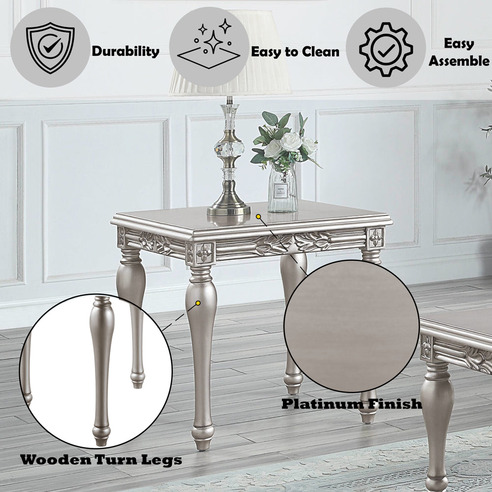 ACME Pelumi End Table – back view – Lusso Furniture Miami