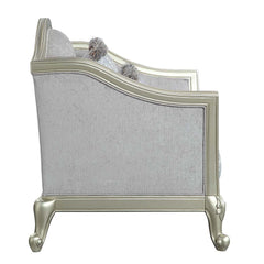 ACME Qunsia Loveseat – side view – Lusso Furniture Miami