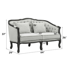ACME Samael Loveseat – top view – Lusso Furniture Miami