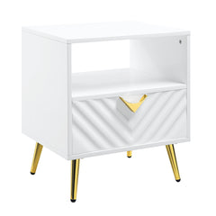ACME Gaines End Table – side view – Lusso Furniture Miami