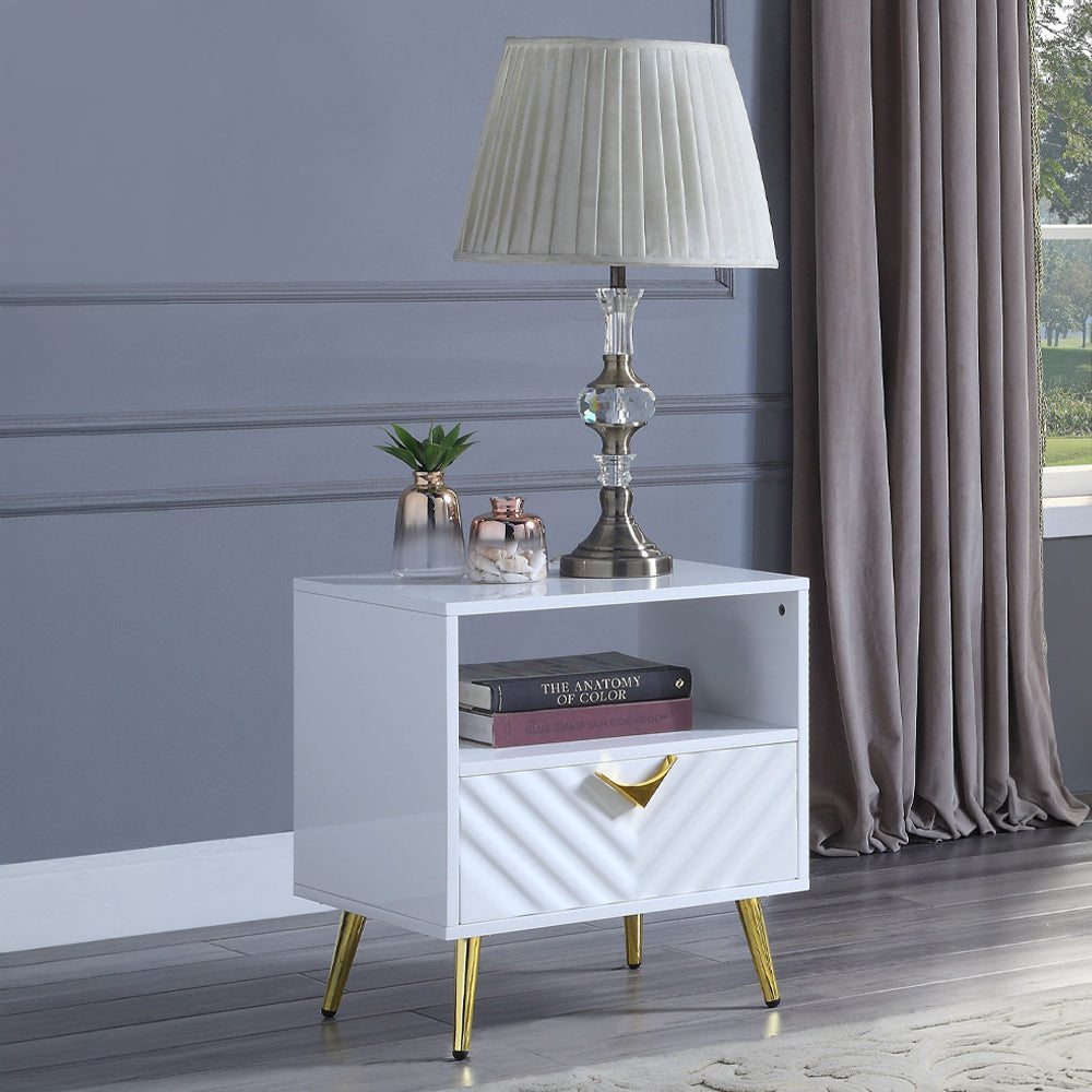ACME Gaines End Table – front view – Lusso Furniture Miami