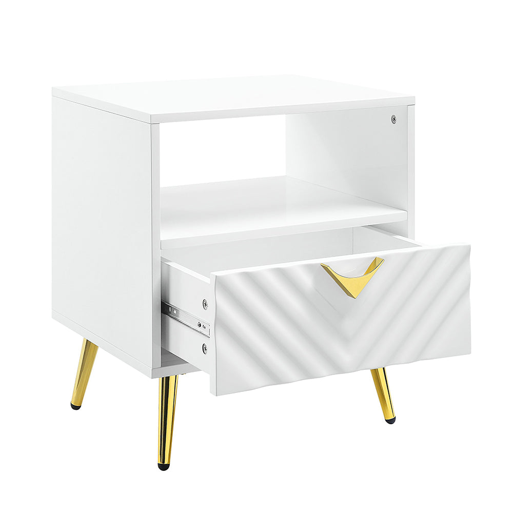 ACME Gaines End Table – room setting – Lusso Furniture Miami