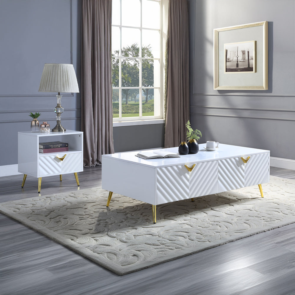 ACME Gaines End Table – angle view – Lusso Furniture Miami