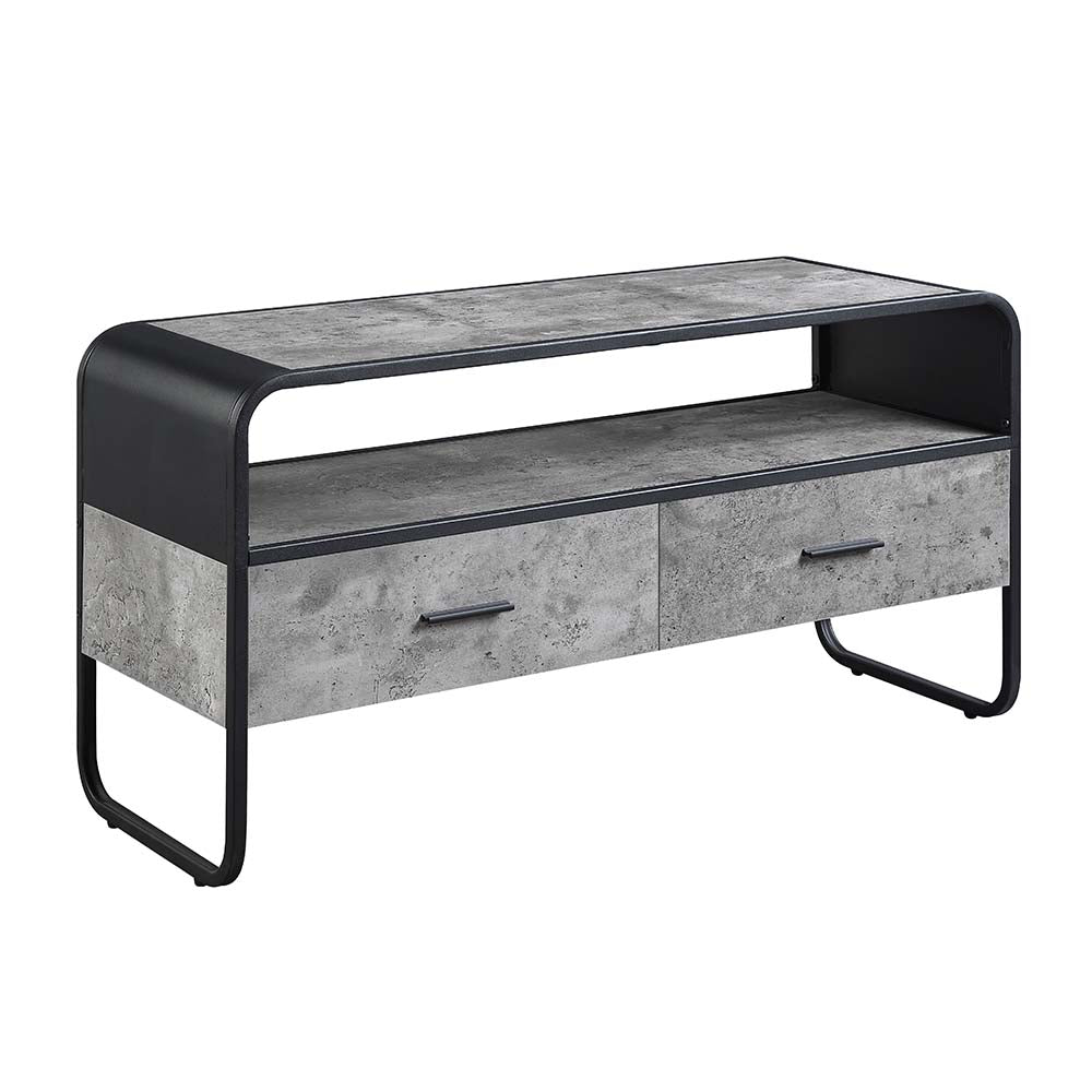ACME Raziela TV Stand – angle view – Lusso Furniture Miami