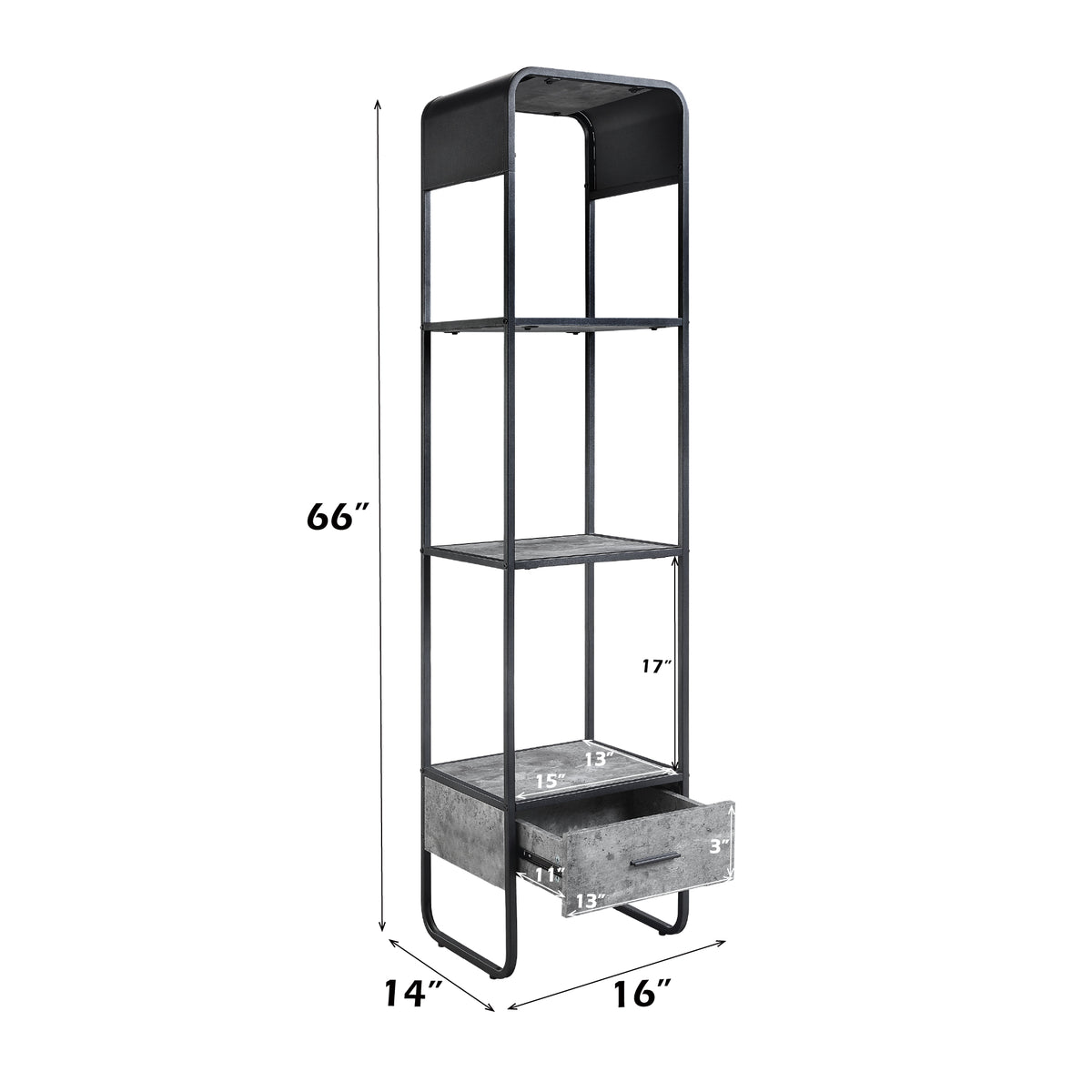 ACME Raziela Side Pier Unit – room setting – Lusso Furniture Miami