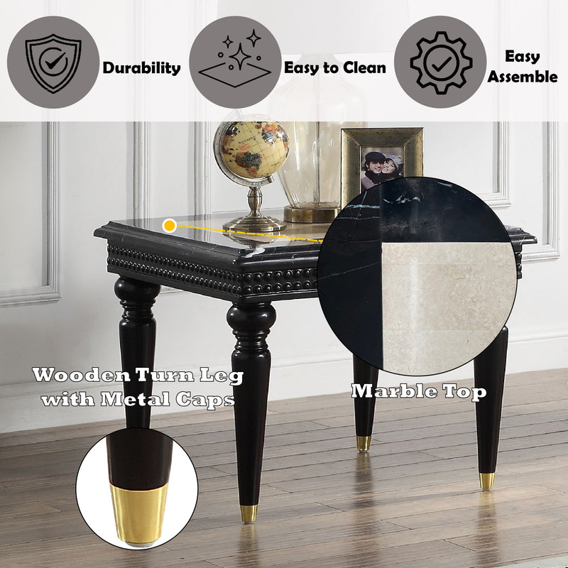 ACME Tayden Marble Top End Table-zoom-