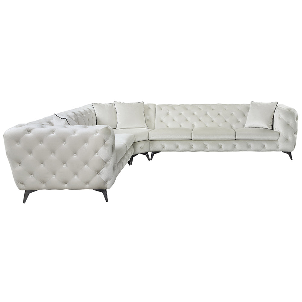 ACME Atronia Sectional Sofa – angle view – Lusso Furniture Miami