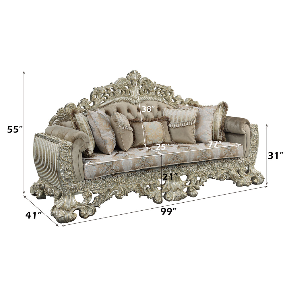 ACME Sorina Sofa – top view – Lusso Furniture Miami
