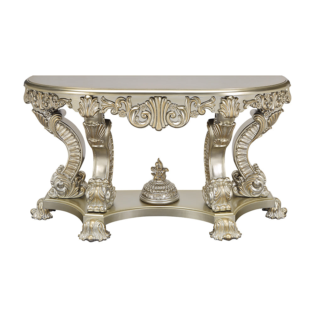 ACME Sorina Sofa Table – side view – Lusso Furniture Miami