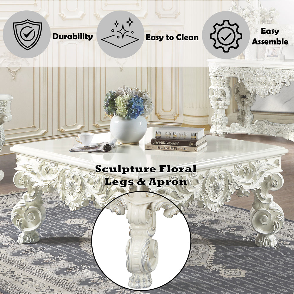 ACME Adara Coffee Table – close-up – Lusso Furniture Miami