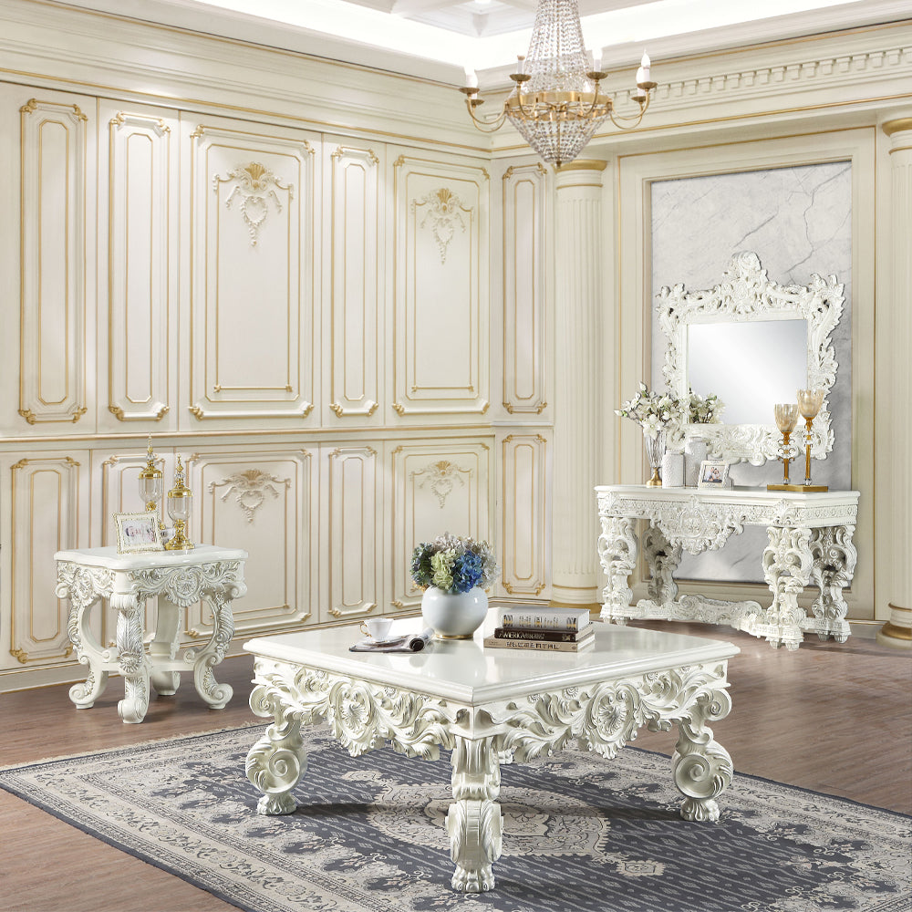 ACME Adara Coffee Table – room setting – Lusso Furniture Miami