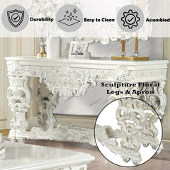 ACME Adara Sofa Table – back view – Lusso Furniture Miami
