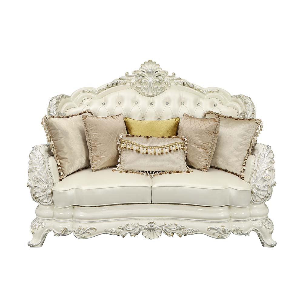 ACME Adara Loveseat – angle view – Lusso Furniture Miami