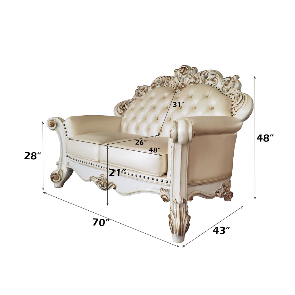 ACME Vendome Loveseat – top view – Lusso Furniture Miami