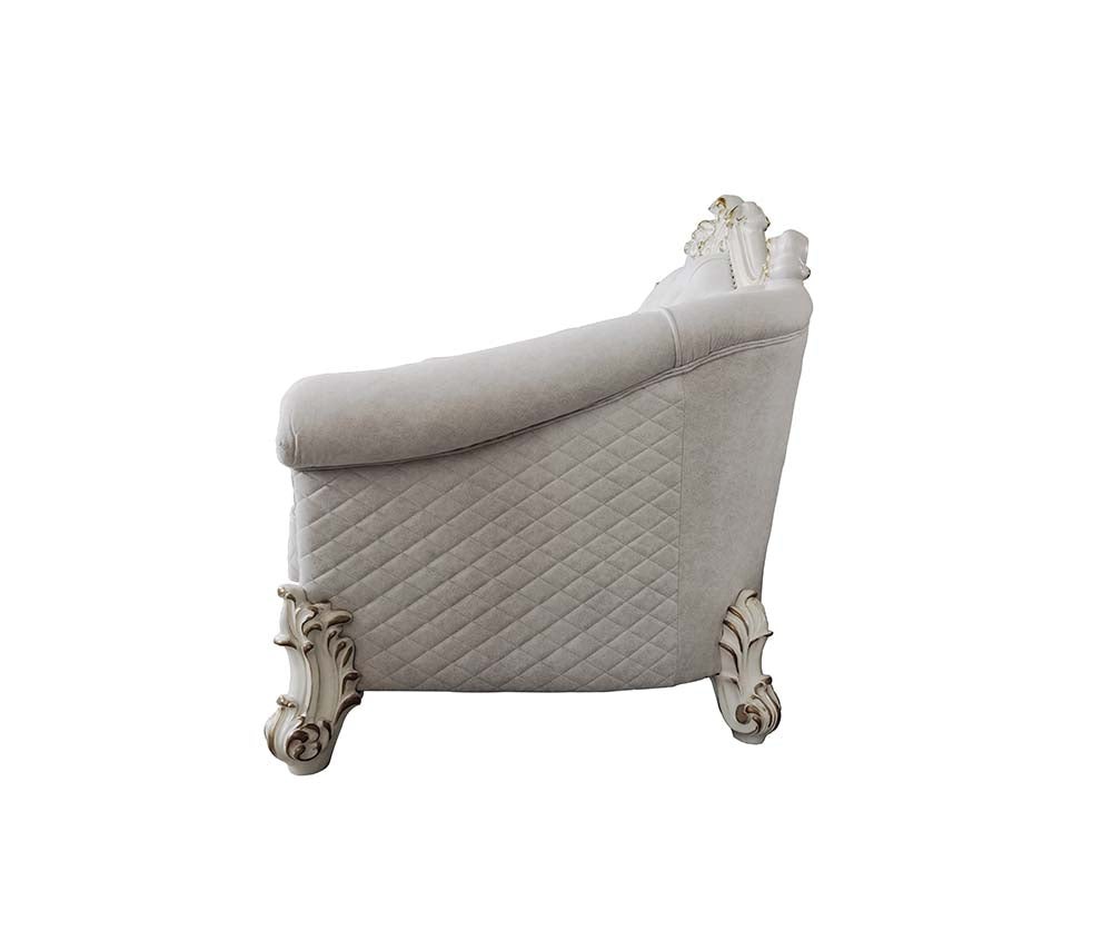 ACME Vendome II Sofa with 6 Pillows – side view – Lusso Furniture Miami